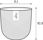 jazz rond mini 11cm amber geel